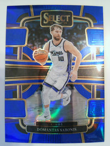 2023-24 Panini Select Basketball Blue Prizms Domantas Sabonis #25