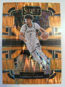 2023-24 Panini Select Basketball Orange Flash Prizms Cameron Johnson #12