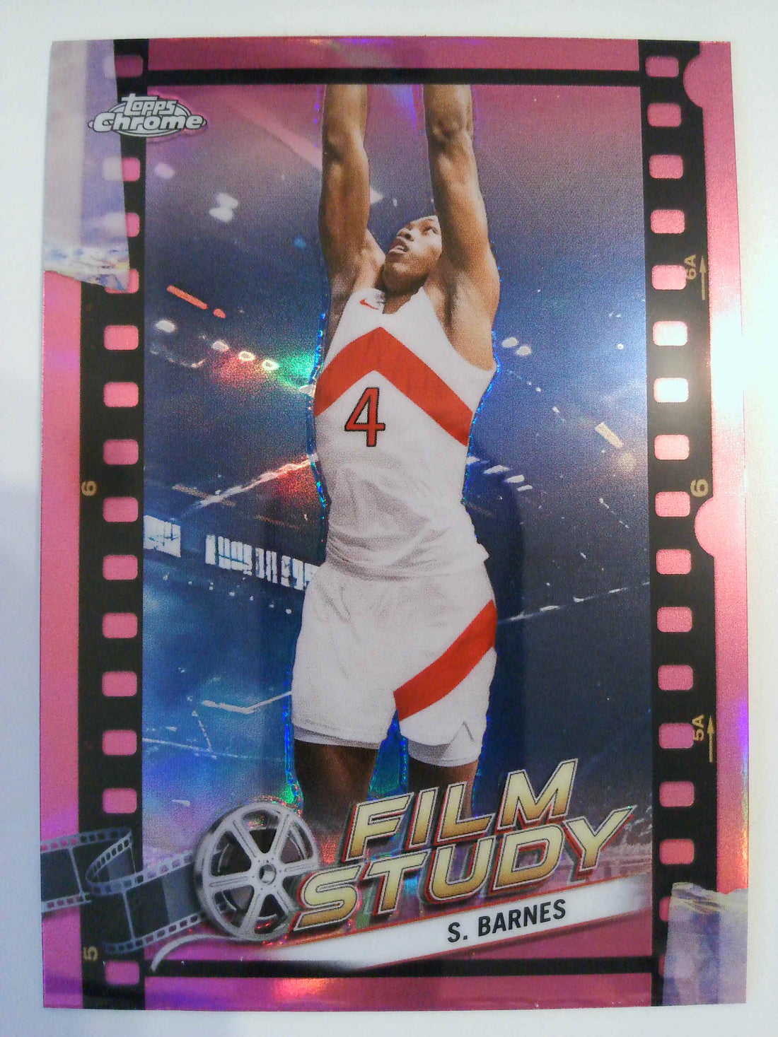 2023-24 Topps Chrome Basketball Film Study Refractor Pink Scottie Barnes #FS-22