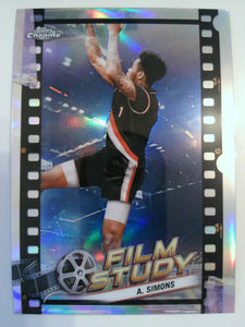 2023-24 Topps Chrome Basketball Film Study Anfernee Simons #FS-20