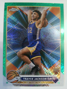 2023-24 Topps Chrome Green Logo Refractors Trayce Jackson-Davis #176 Rookie