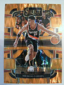2023-24 Panini Select Orange Tectonic Prizms Toumani Camara #81 Rookie