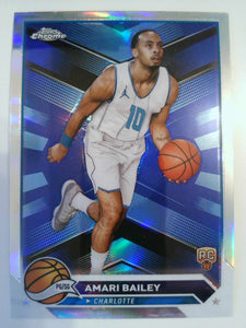 2023-24 Topps Chrome Basketball Refractors Amari Bailey #172 Rookie
