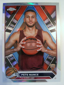 2023-24 Topps Chrome Basketball Refractors Pete Nance #144 Rookie
