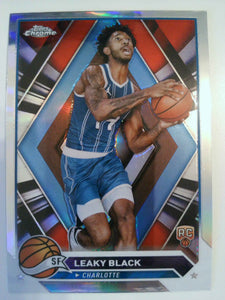 2023-24 Topps Chrome Basketball Refractors Leaky Black #51 Rookie