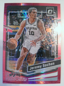 2023-24 Donruss Optic Basketball Hyper Pink Jeremy Sochan #56