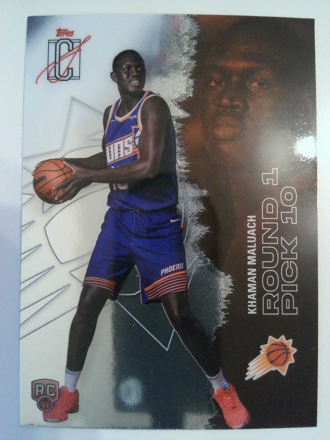2025-26 Topps Signature Class Basketball Chrome Khaman Maluach #107 Rookie