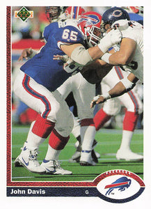 1991 Upper Deck Football John Davis #570 Rookie