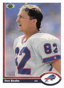 1991 Upper Deck Football Don Beebe #566b