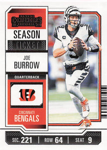 2023 Panini Contenders Football Season Ticket Retail Joe Burrow #22