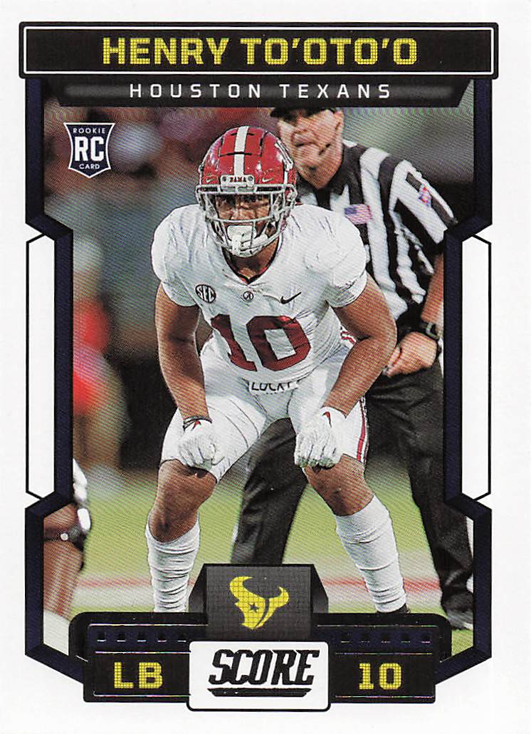 2023 Score Football Henry To'oTo'o #378 Rookie
