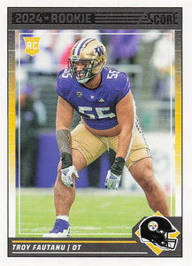 2024 Score Football Troy Fautanu #333 Rookie