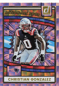 2025 Donruss Football Action-All Pros Christian Gonzalez #AAP-CGO