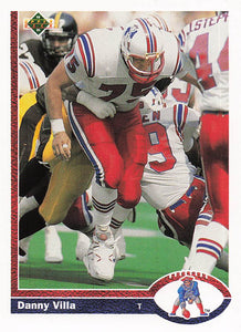 1991 Upper Deck Football Danny Villa #565b