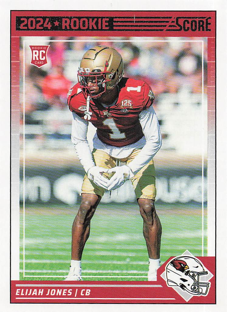 2024 Score Football Elijah Jones #377 Rookie
