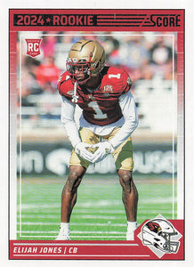 2024 Score Football Elijah Jones #377 Rookie
