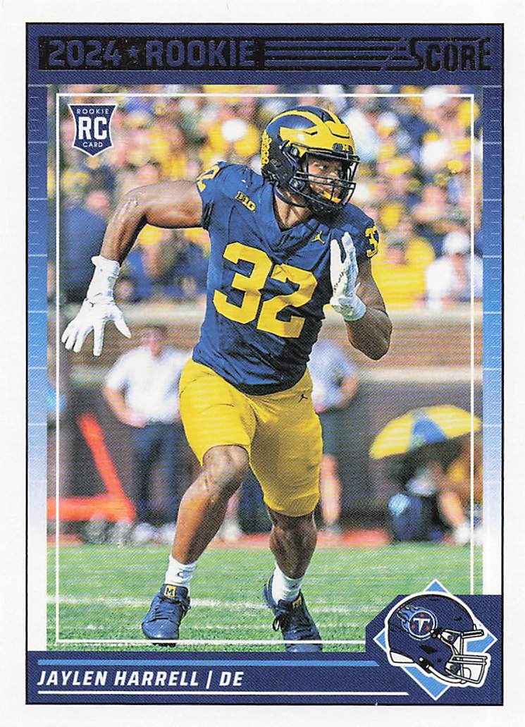 2024 Score Football Jaylen Harrell #385 Rookie
