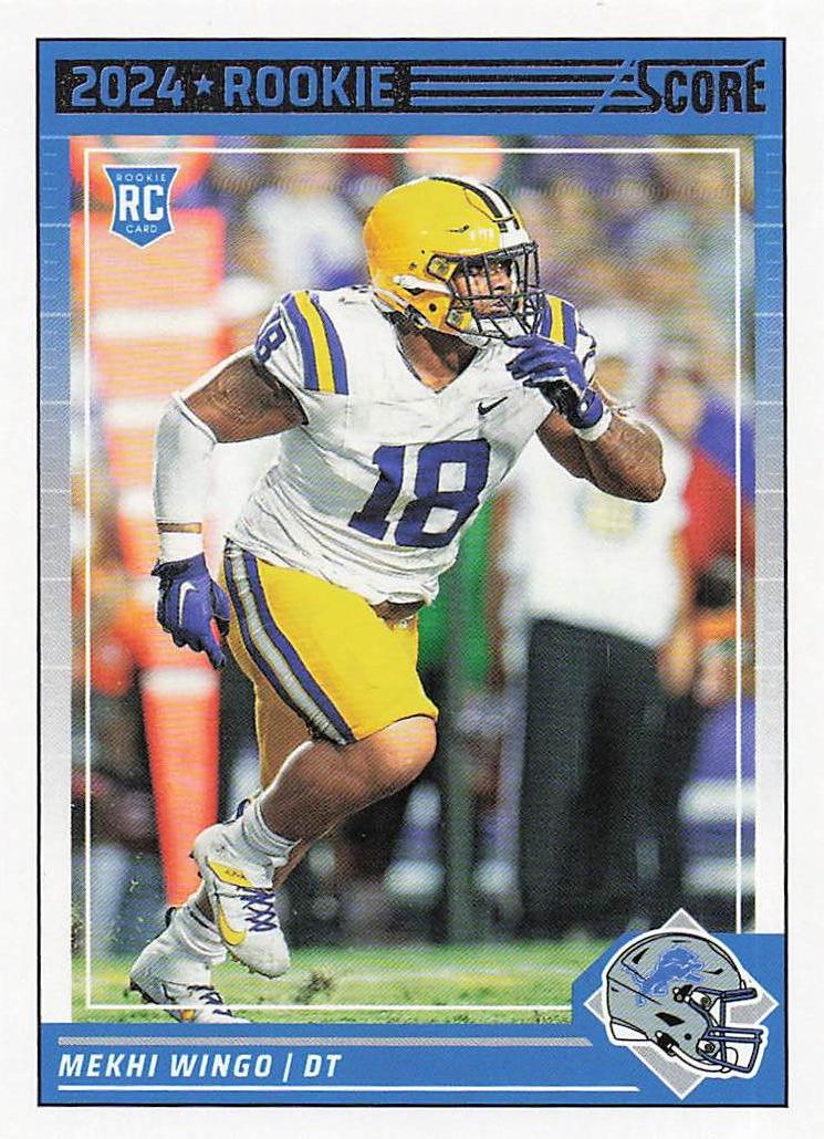 2024 Score Football Mekhi Wingo #372 Rookie