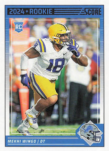 2024 Score Football Mekhi Wingo #372 Rookie