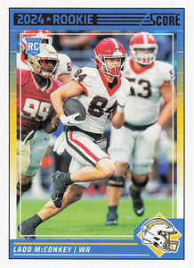 2024 Score Football Ladd McConkey #328 Rookie