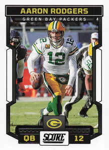 2023 Score Football Aaron Rodgers #89