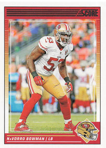 2024 Score Football Navorro Bowman #252