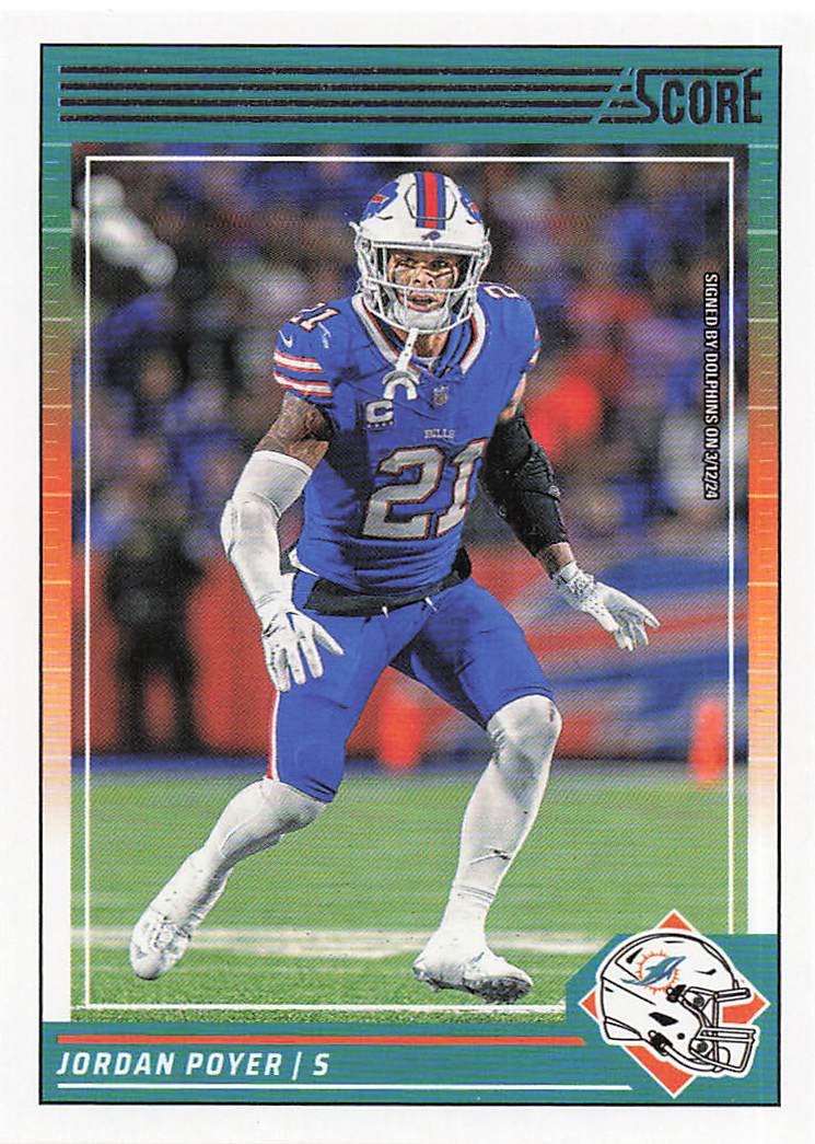 2024 Score Football Jordan Poyer #34