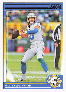 2024 Score Football Justin Herbert #163