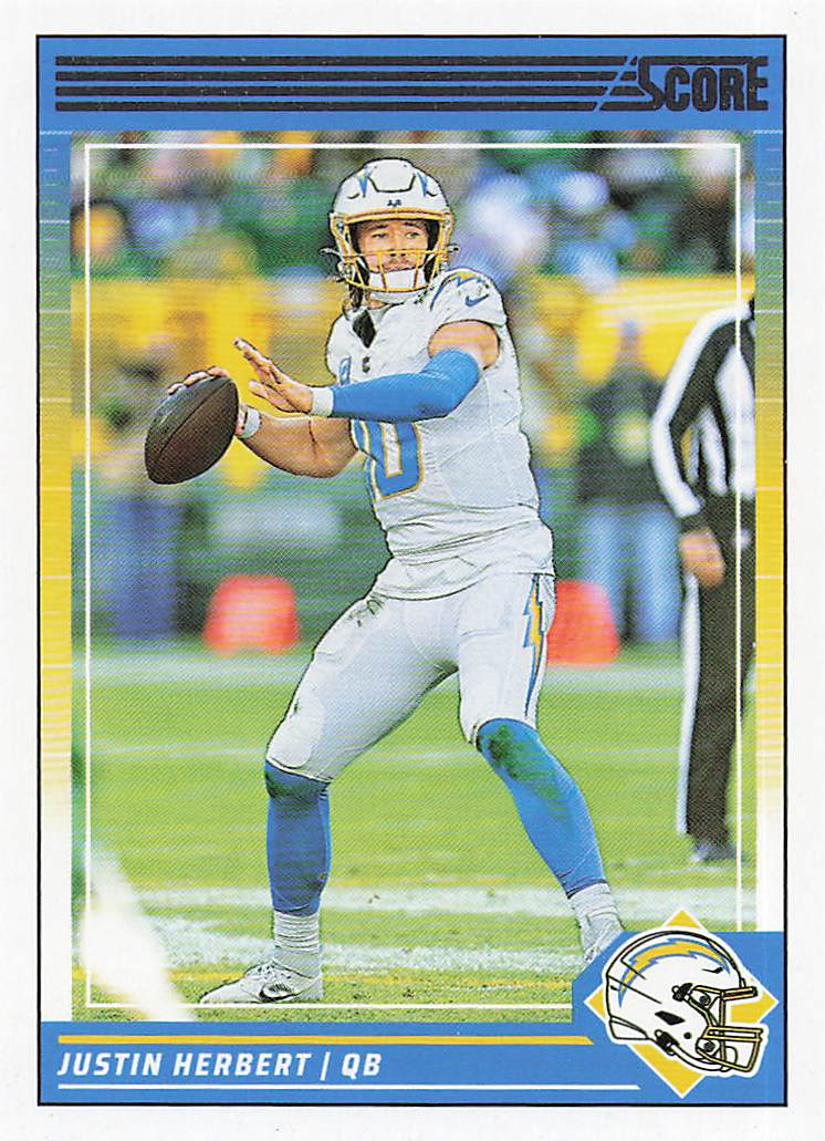 2024 Score Football Justin Herbert #163