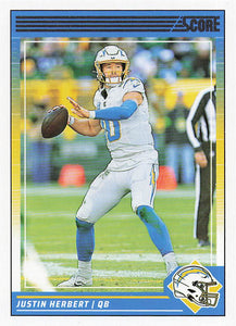 2024 Score Football Justin Herbert #163