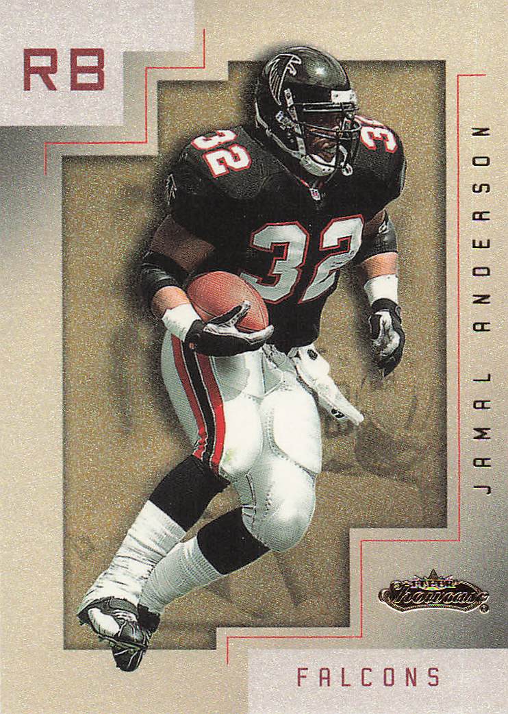 2001 Fleer Showcase Football Jamal Anderson #35