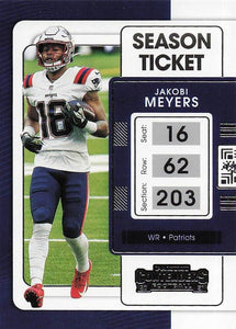 2021 Panini Contenders Football Jakobi Meyers #68