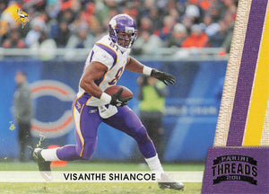 2011 Panini Threads Football Visanthe Shiancoe #86