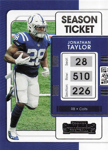 2021 Panini Contenders Football Jonathan Taylor #43