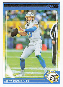 2024 Score Football Justin Herbert #163