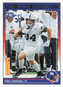 2024 Score Football Theo Johnson #375 Rookie