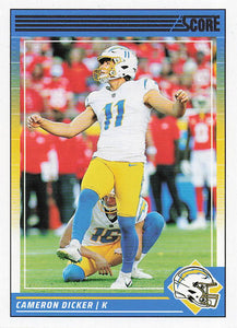 2024 Score Football Cameron Dicker #167