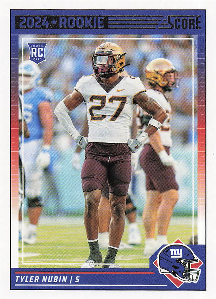 2024 Score Football Tyler Nubin #347 Rookie