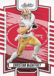 2023 Panini Absolute Football Christian McCaffrey #43
