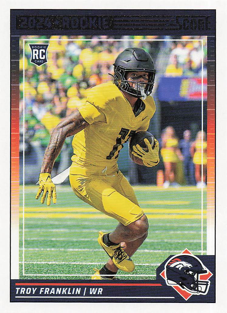 2024 Score Football Troy Franklin #343 Rookie