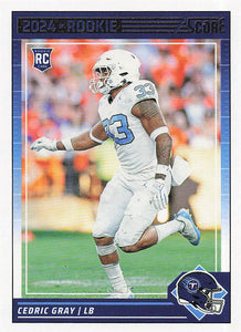 2024 Score Football Cedric Gray #367 Rookie