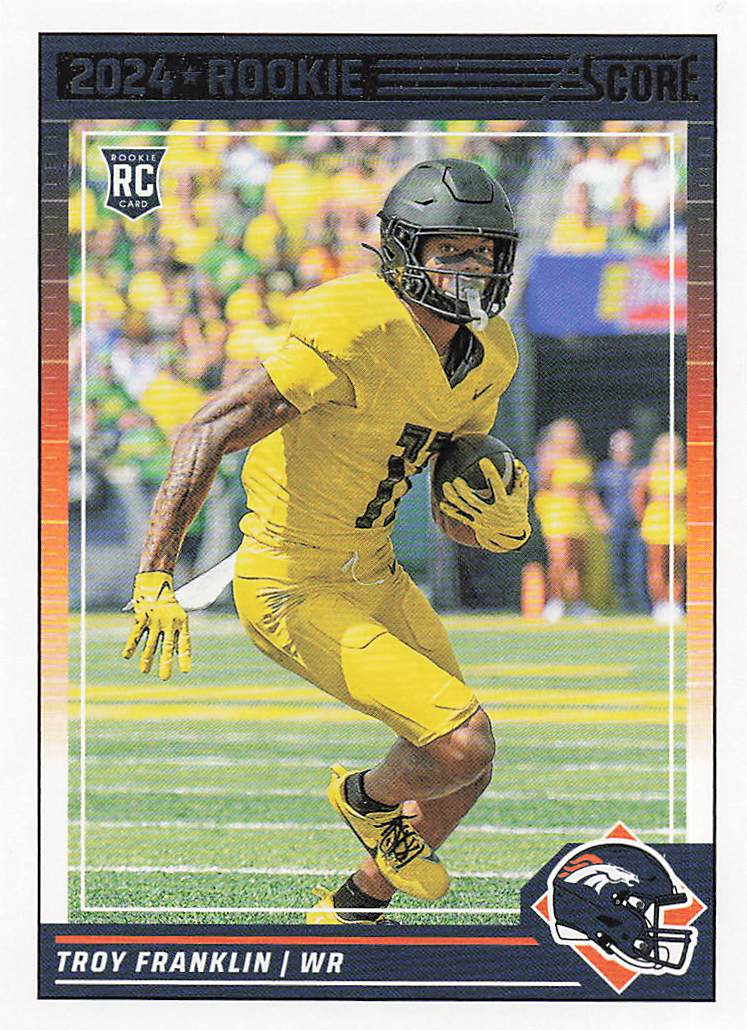 2024 Score Football Troy Franklin #343 Rookie