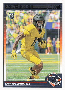 2024 Score Football Troy Franklin #343 Rookie