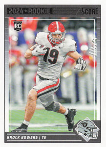 2024 Score Football Brock Bowers #310 Rookie