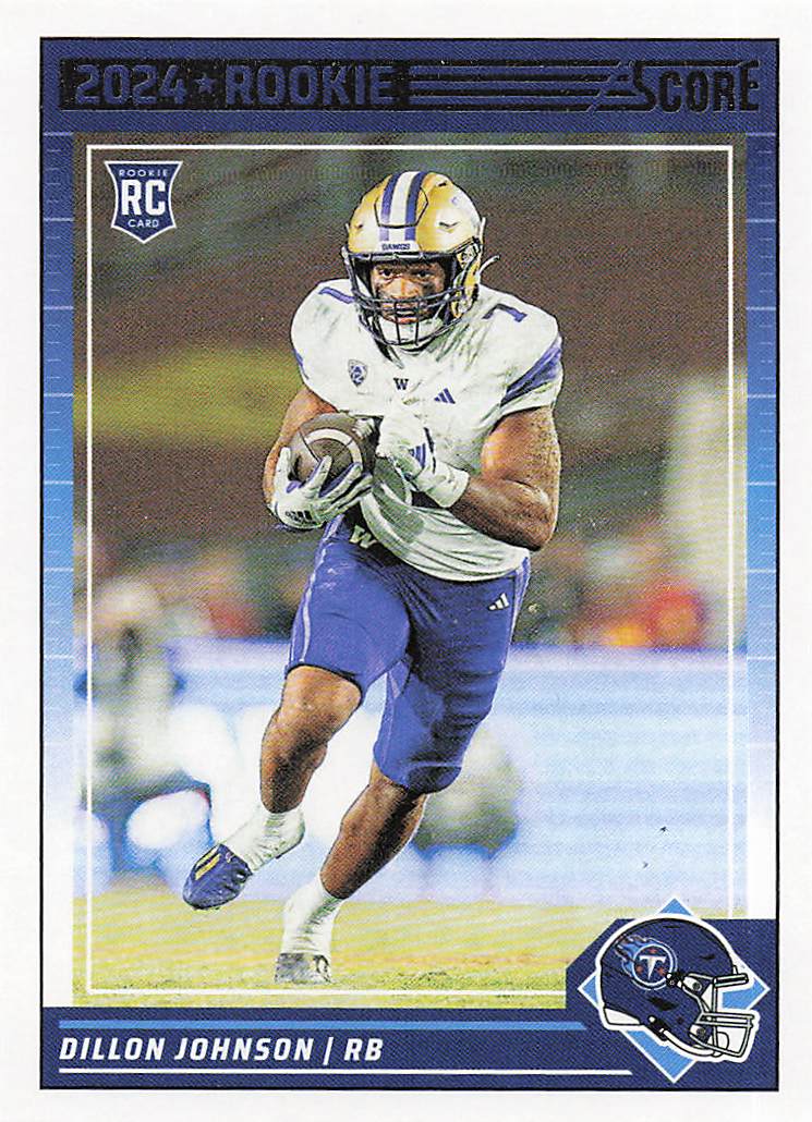2024 Score Football Dillon Johnson #301 Rookie