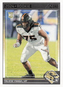2024 Score Football Taliese Fuaga #313 Rookie