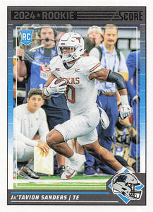 2024 Score Football Ja'Tavion Sanders #351 Rookie