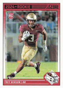 2024 Score Football Trey Benson #354 Rookie