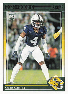 2024 Score Football Kalen King #339 Rookie
