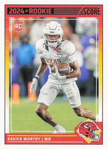 2024 Score Football Xavier Worthy #324 Rookie